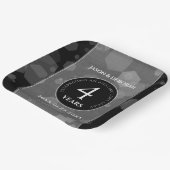 Elegant 4th Linen Wedding Jubileum Celebration Papieren Bordje (Gebogen)