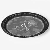 Elegant 4th Linen Wedding Jubileum Celebration Papieren Bordje (Gekanteld)