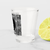 Elegant 4th Linen Wedding Jubileum Celebration Shot Glas (Rechts)