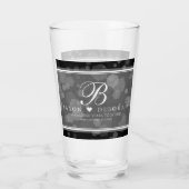 Elegant 4th Linen Wedding Jubileum Glas (Achterkant)