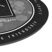 Elegant 4th Linen Wedding Jubileum Snijplank (Hoek)