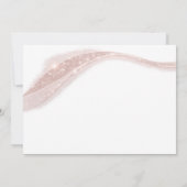 Elegant 50 and Fabulous Rose Gold Photo Birthday Kaart (Achterkant)