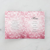 Elegant 50 Birthday Program Licht Roos Gold Menu (Binnen)