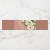 Elegant 50 en fabelachtig Roos Gouden Verjaardag B Waterfles Etiket (Enkel label)