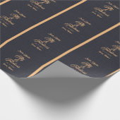 Elegant 50- en Fabulous Birthday Wrapping Paper Cadeaupapier (Hoek)