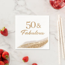 Elegant 50 & Fabulous Gouden Verjaardagsfeest