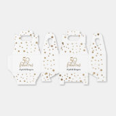 Elegant 50 & geweldige Birthday White Gold Confett Bedankdoosjes (Uitgevouwen)
