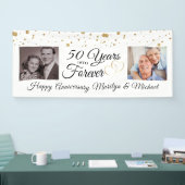 Elegant 50 JAAR IN FOREVER Foto's Jubileum Spandoek (Beurs)