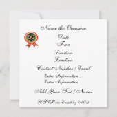 Elegant 50 Jubileum of uitnodiging ter gelegenheid (Achterkant)