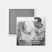 Elegant 50e bruiloft Jubileum Save The Date Magneet (Voorkant / Achterkant)