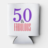 Elegant 50e fantastische verjaardagscadeau blikjeskoeler (Voorkant)