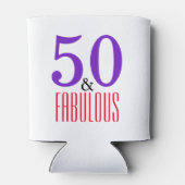 Elegant 50e fantastische verjaardagscadeau blikjeskoeler (Achterkant)