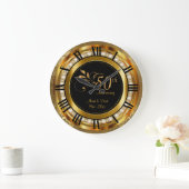 Elegant 50e Golden Diamond Jubileum Grote Klok (Huis)