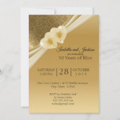 Elegant 50e Golden Jubileum Design Kaart (Voorkant)
