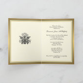 Elegant 50e Jubileum Ordination Priest Jesus C Kaart (Binnen)