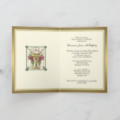 Elegant 50e Jubileum Ordination Priest Jesus Kaart (Binnen)