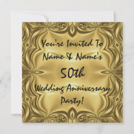 Elegant 50e Jubileum Partij Uitnodigingen