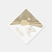 Elegant 50e Jubileum Servet (Hoek)