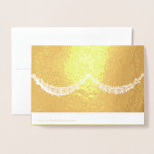 Elegant 50e Jubileum Star-ontwerp Folie Kaarten (Met envelop)