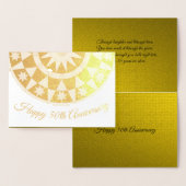 Elegant 50e Jubileum Star-ontwerp Folie Kaarten (Display)