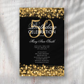 Elegant 50e verjaardag Programma Gold met menu