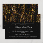 Elegant 50e verjaardag Star Confetti Gold Kaart (Voorkant / Achterkant)