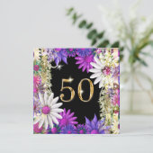 Elegant 50e verloving ter gelegenheid van de bloed kaart (Staand voorkant)