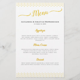 Elegant 50ste bruiloft Jubileum Menu