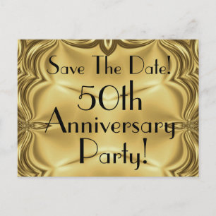 Elegant 50ste Jubileum Save the Date Briefkaarten