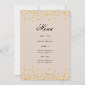 Elegant 50ste verjaardag programma Menu Gold Champ (Achterkant)