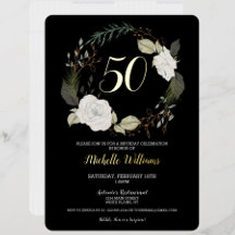 Elegant 50ste verpartij Witte bloemenkroon