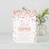 Elegant 50ste Verrassing Verjaardag Roos Goud Kaart (Staand voorkant)