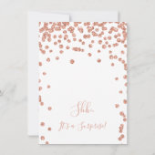 Elegant 50ste Verrassing Verjaardag Roos Goud Kaart (Achterkant)