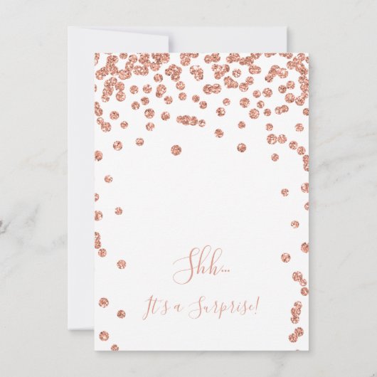 Elegant 50ste Verrassing Verjaardag Roos Goud Kaart (Achterkant)