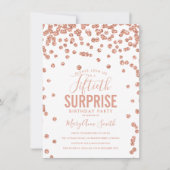 Elegant 50ste Verrassing Verjaardag Roos Goud Kaart (Voorkant)