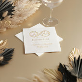 Elegant 50th Anniversary Milestone Infinity Love Folie Servetten