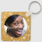 Elegant 50th Birthday Party Favors for her, Foto Sleutelhanger (Achterkant)