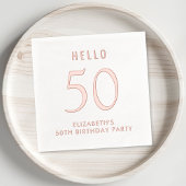 Elegant 50th Birthday Party Folie Servetten