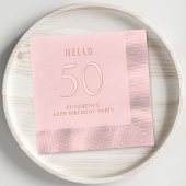 Elegant 50th Birthday Party Folie Servetten