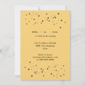 Elegant 50th Birthday Party Invitation Gold Kaart (Achterkant)