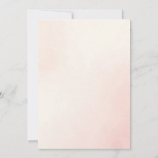 Elegant 50th Birthday Party Invitation Gold & Pink Kaart (Achterkant)