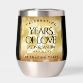 Elegant 50th Golden Wedding Jubileum (Achterkant)