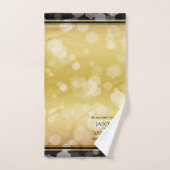 Elegant 50th Golden Wedding Jubileum Bad Handdoek (Handdoek)