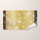 Elegant 50th Golden Wedding Jubileum Bad Handdoek (Handdoek)
