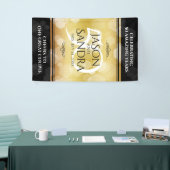 Elegant 50th Golden Wedding Jubileum Banner (Beurs)