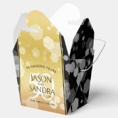 Elegant 50th Golden Wedding Jubileum Bedankdoosjes (Geopend)