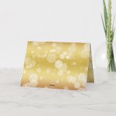 Elegant 50th Golden Wedding Jubileum Bedankkaart (Achterkant)