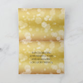 Elegant 50th Golden Wedding Jubileum Bedankkaart (Binnen)