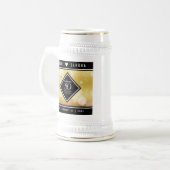 Elegant 50th Golden Wedding Jubileum Bierpul (Voorkant links)