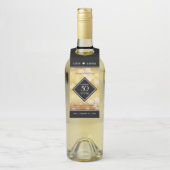 Elegant 50th Golden Wedding Jubileum Flessenhanger (Op fles)